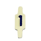 AGI Robur - Caractère amovible à languette pliable pour plaquette 222801. Chiffre 1. Par 25