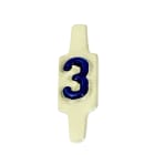 AGI Robur - Caractère amovible à languette pliable pour plaquette 222801. Chiffre 3. Par 25