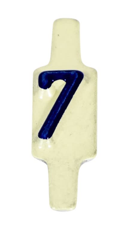 AGI Robur - Caractère amovible à languette pliable pour plaquette 222801. Chiffre 7. Par 25