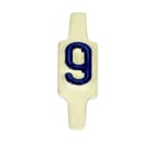 AGI Robur - Caractère amovible à languette pliable pour plaquette 222801. Chiffre 9. Par 25