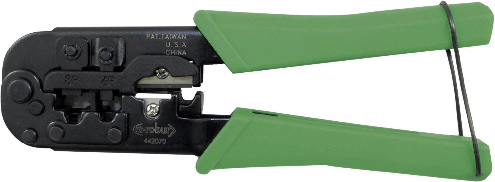 AGI Robur - Pince à sertir connecteurs modulaires RJ 45-12-11, coupe, dénude, sertit