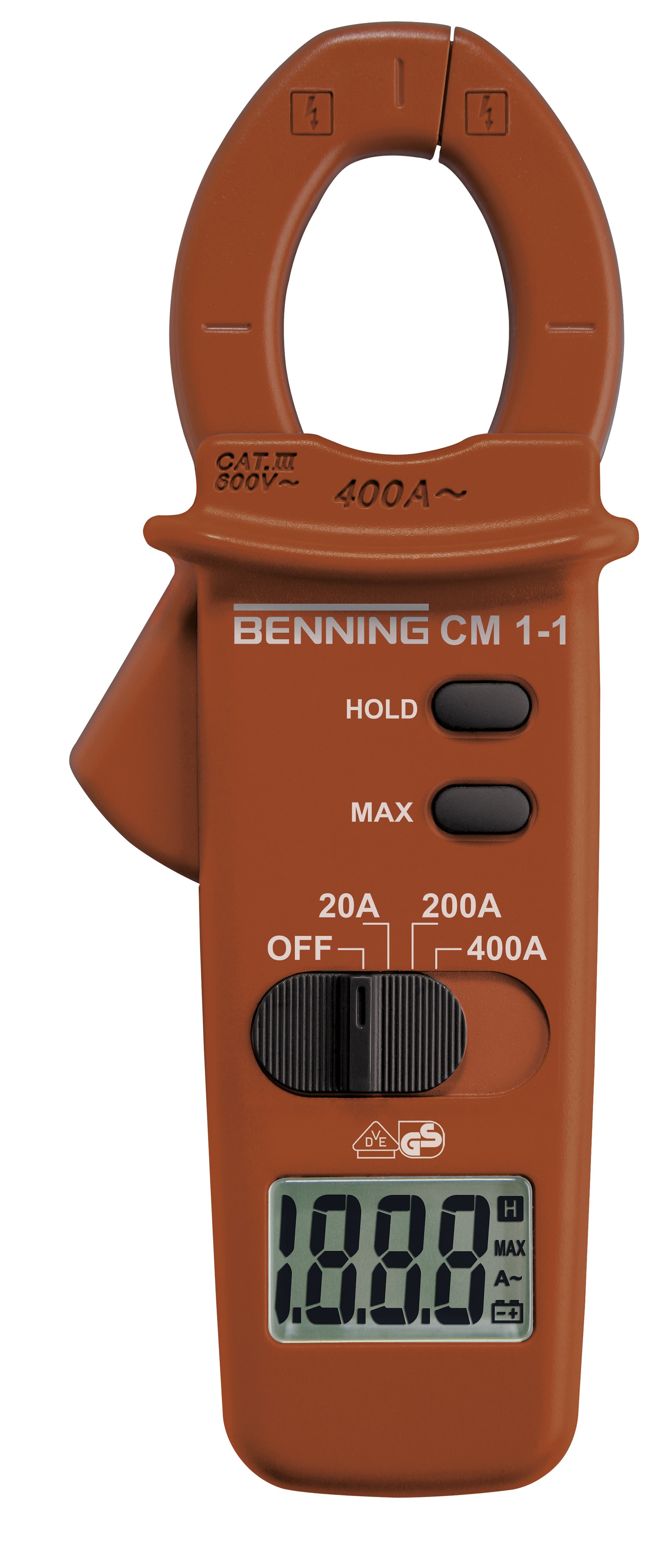 AGI Robur - Pince ampèremétrique Cat III 600V, 400 A AC. Ouverture 30mm