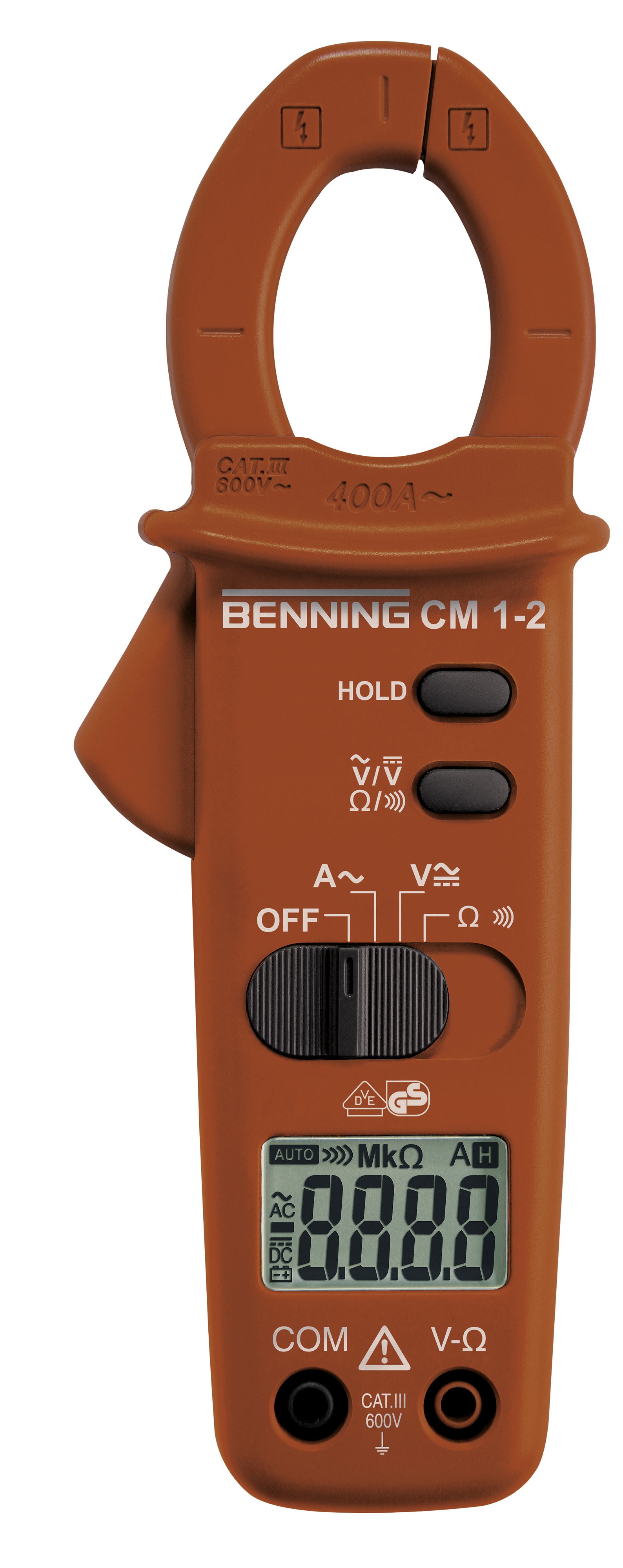 AGI Robur - Pince ampèremétrique Cat III 600V, 400 A AC, 0,1-600V. Ouverture 30mm
