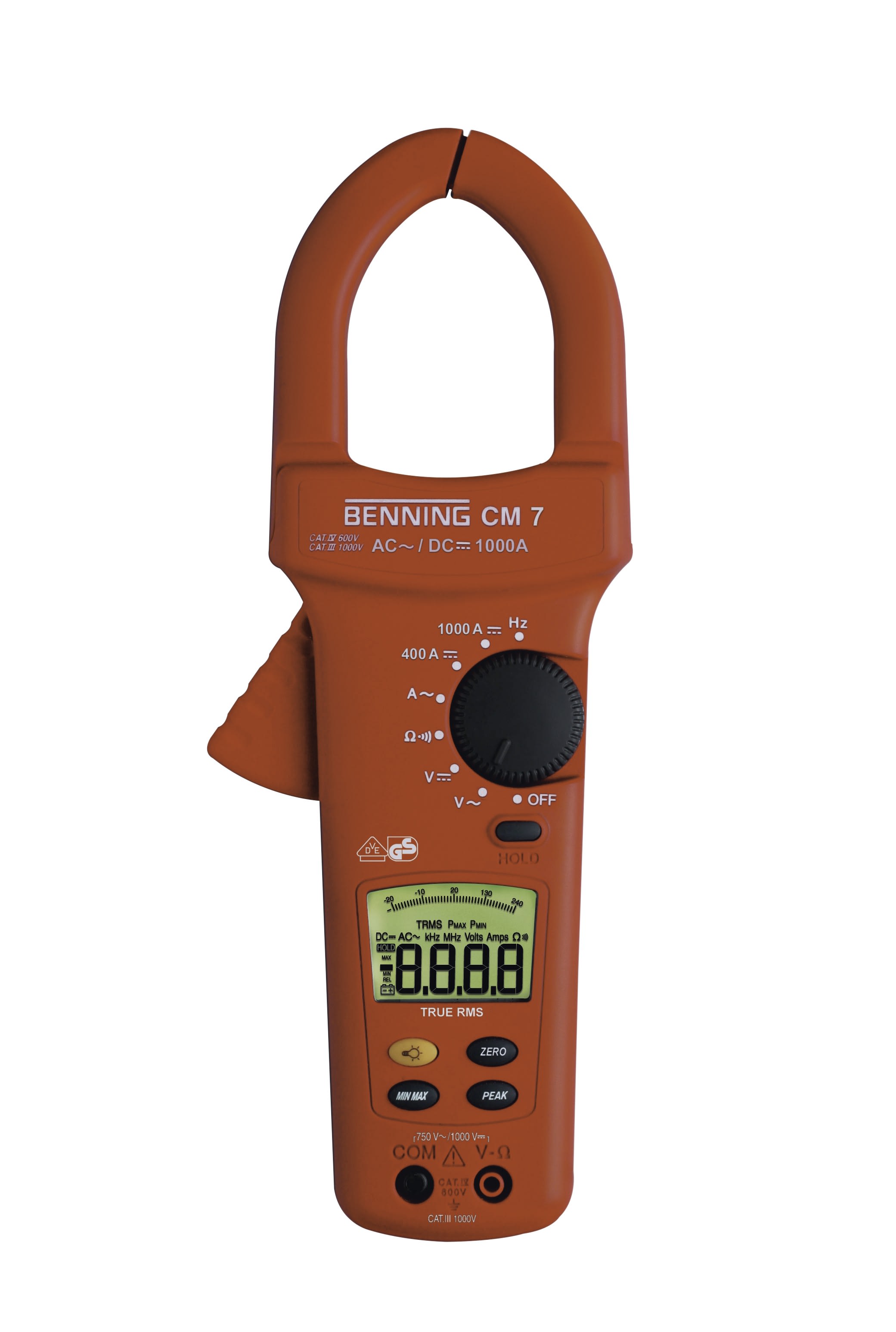 AGI Robur - Multimètre à pince CAT IV 600V, 0,1V-750V AC, 0,1A-1000A AC