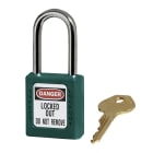 AGI Robur - Cadenas de consignation turquoise, anse acier 4 mm et corps résine, une clé