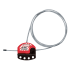 AGI Robur - Câble de consignation acier revêtu vinyle, diam. 4 mm, long. 1.80 m, ajustable