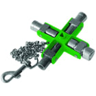 AGI Robur - Clé en croix 9 empreintes, carrés, triangle D, baïonnette.