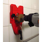 AGI Robur - Guide de perçage à ventouse pour trépan diamant. Capacité 4 à 75 mm.