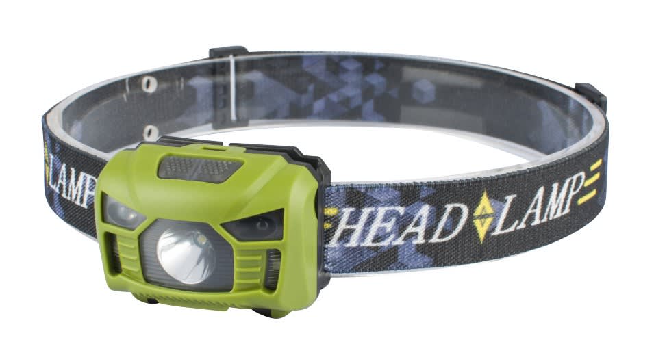 AGI Robur - Lampe frontale à LED 1W. 2 puissances d'éclairage et clignotante.