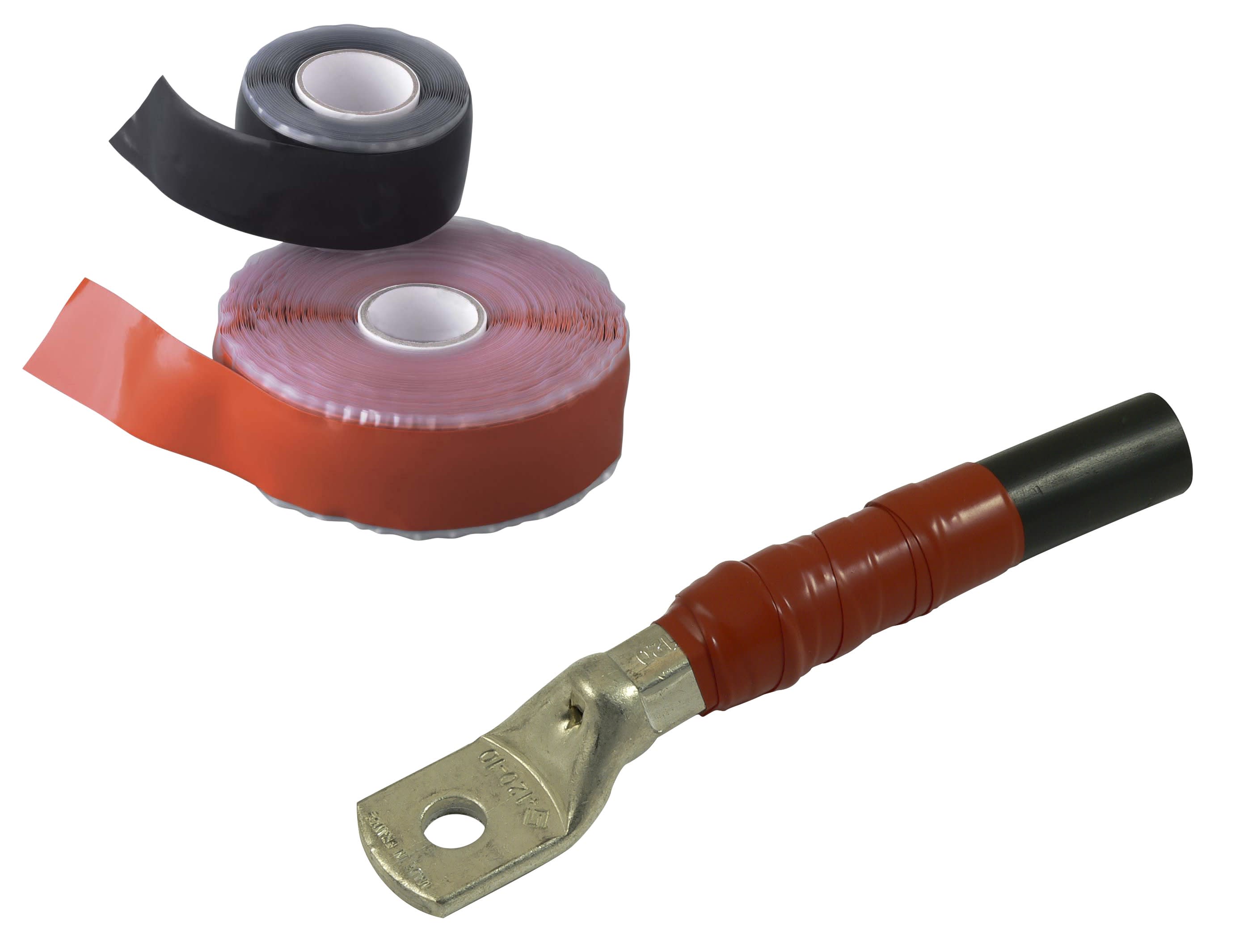 AGI Robur - Ruban isolant silicone auto-amalgamant, 25,4 mm x 3 m, rouge.