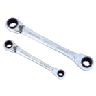 AGI Robur - Jeu de 20 clés polygonales à cliquet 72 dents, universelles.