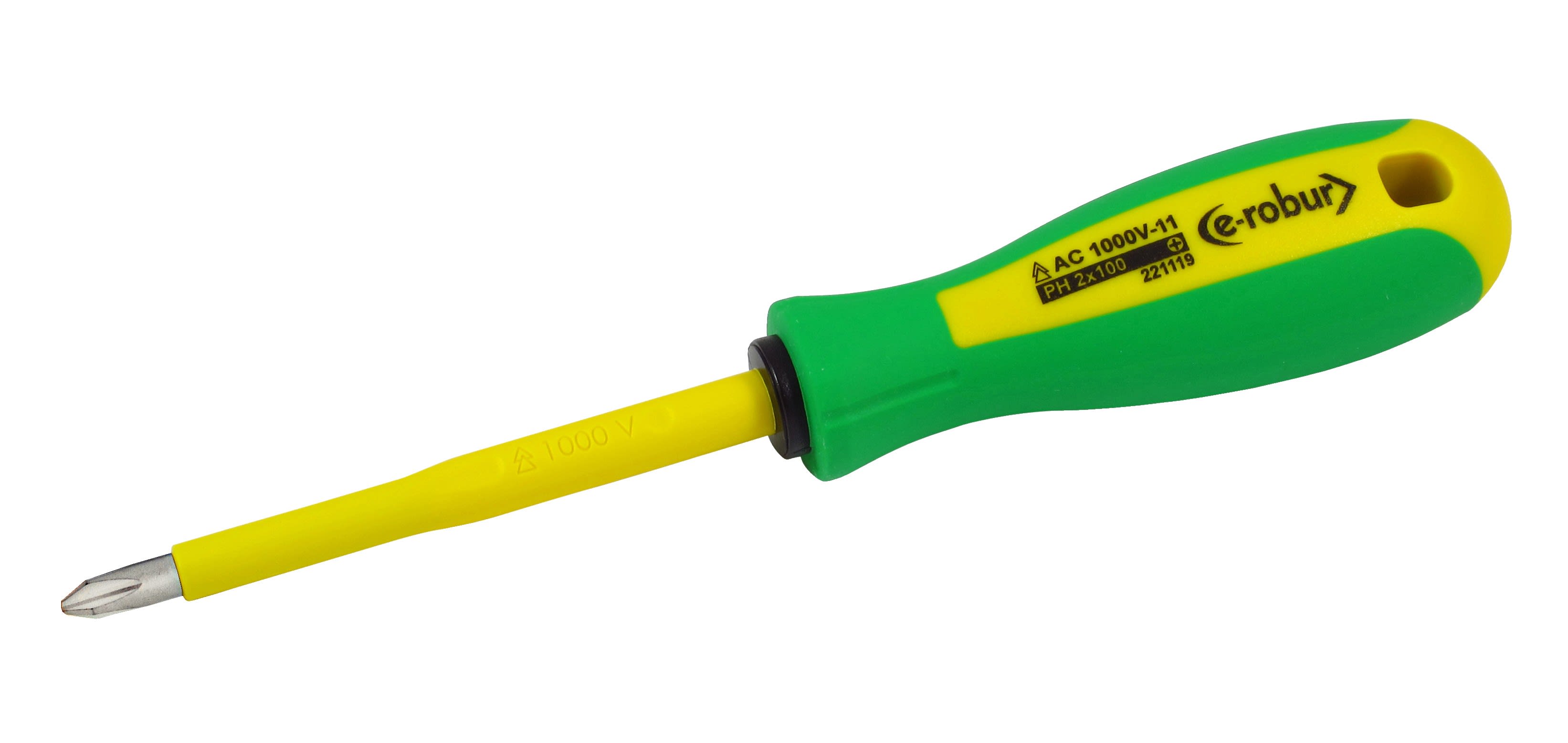 AGI Robur - Tournevis Phillips® isolé 1000 v n°0, 3x60 mm