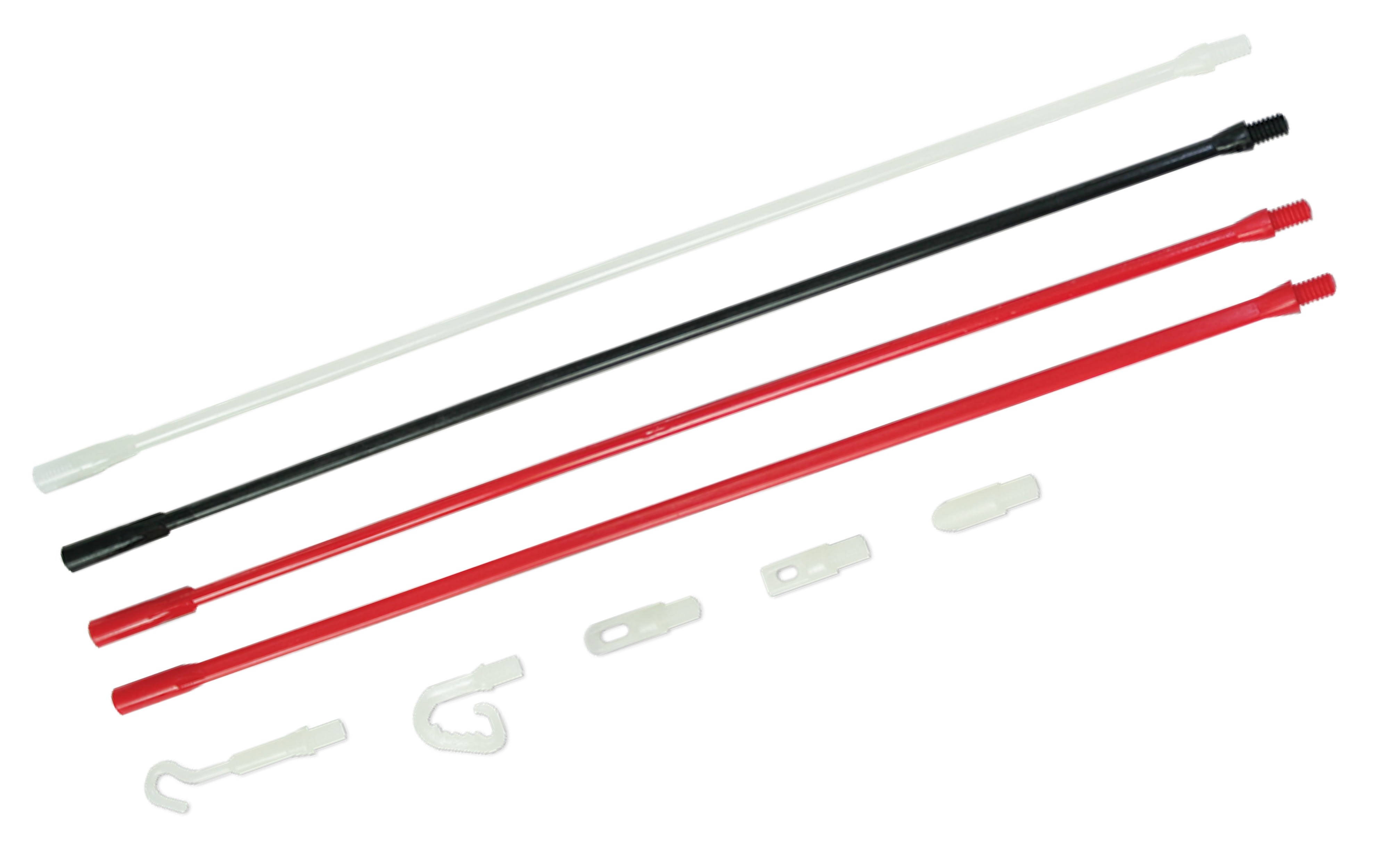 AGI Robur - Kit 4 baguettes polymère dont 3 flexibles 33cm et 5 accessoires