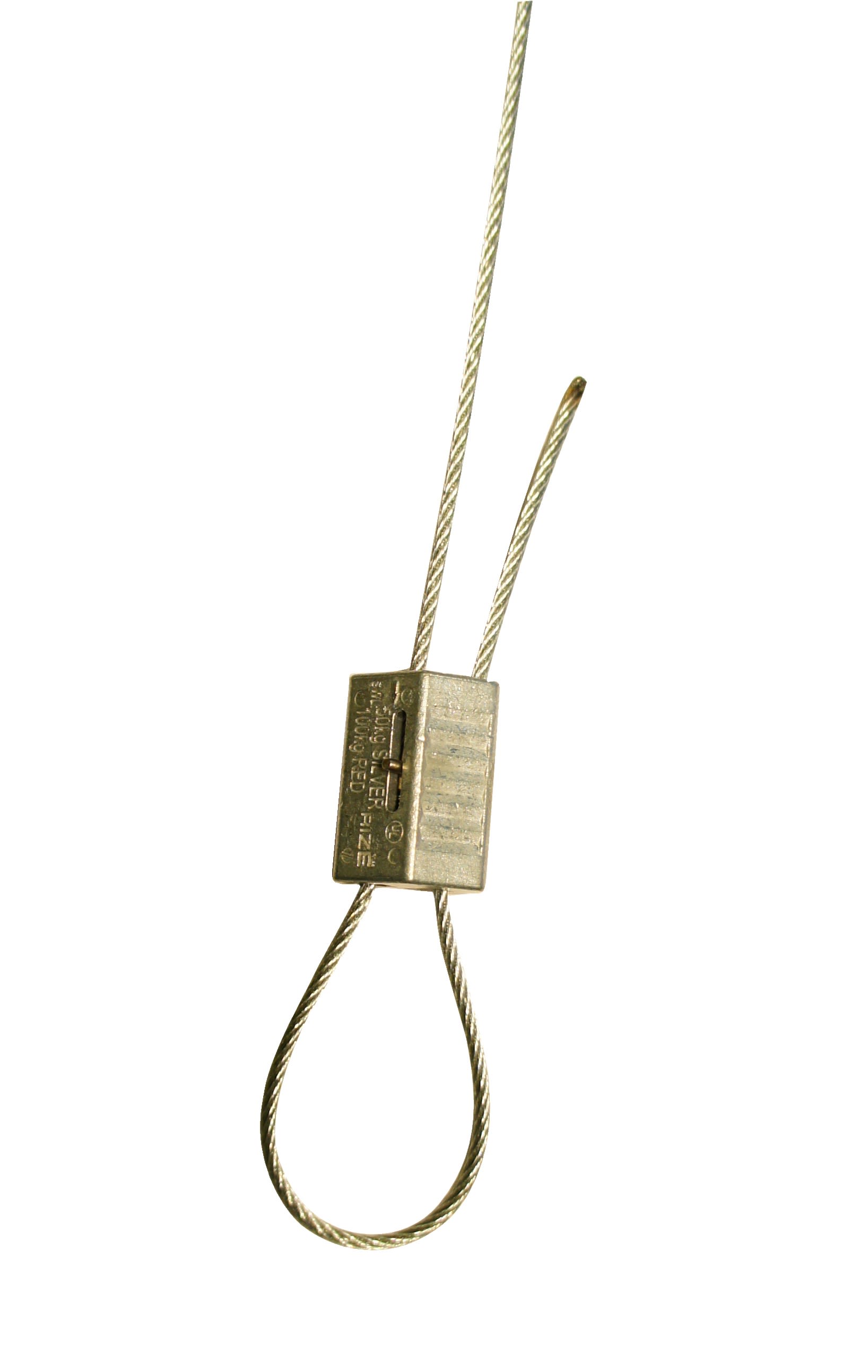 AGI Robur - Attache acier zingué pour câble de suspension de3,0 à 4,75 mm, charge 290 Kg.