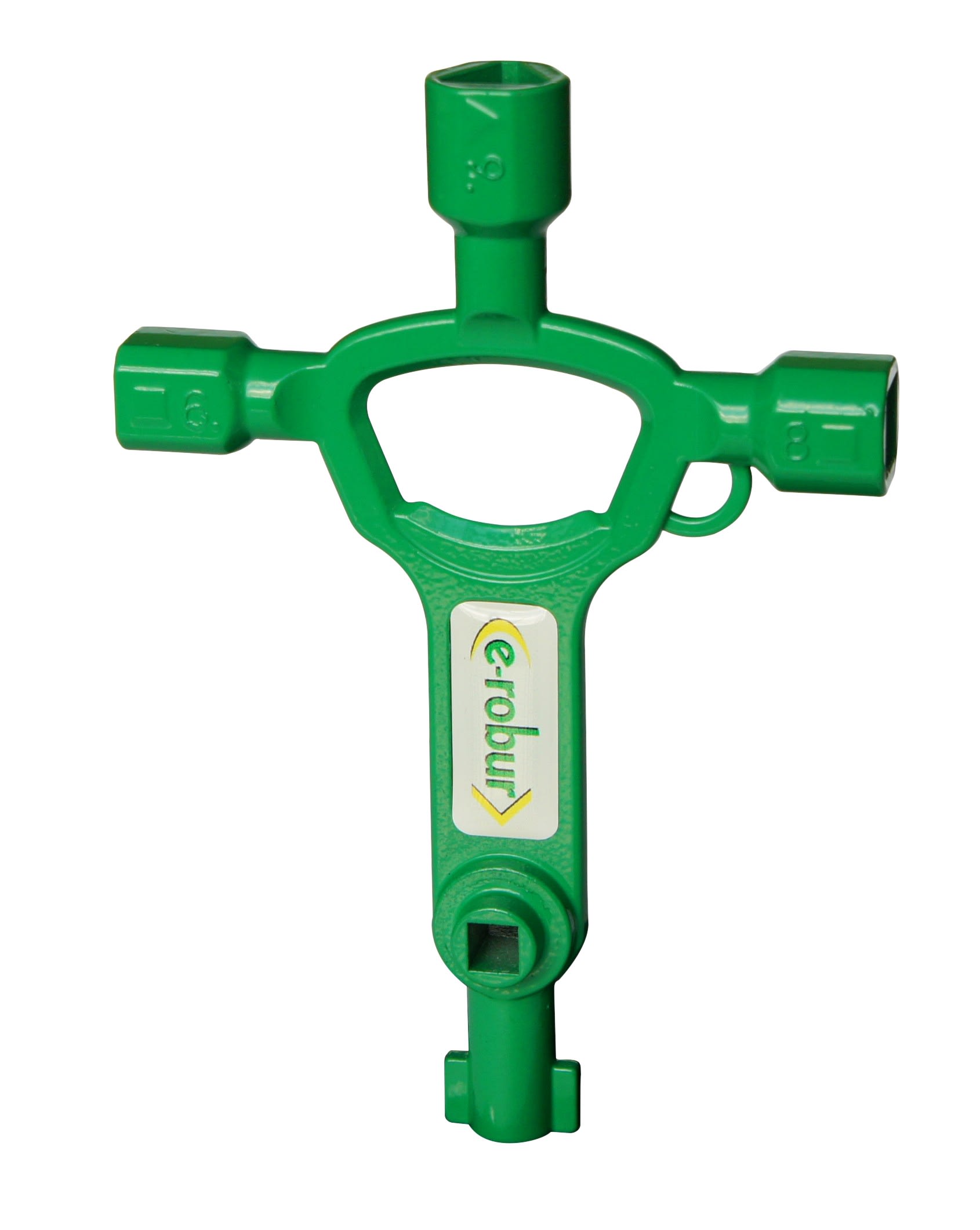 AGI Robur - Clé universelle pour armoires électriques. Fonction décapsuleur.