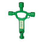 AGI Robur - Clé universelle pour armoires électriques. Fonction décapsuleur.