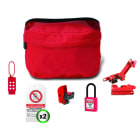 AGI Robur - Kit de consignation. 1 cadenas, 2 bloque disjoncteurs, 2 étiquettes, 1 crochet.