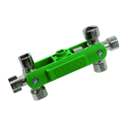 AGI Robur - Clé universelle 12 empreintes pour armoires, serrures, gaines et trappes.