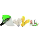 AGI Robur - Kit de sécurité électrique contenant 1 pare visage, gants, cadenas et étiquettes