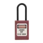 AGI Robur - Cadenas de consignation rouge, non conducteur, anse 4.8 mm, clé unique