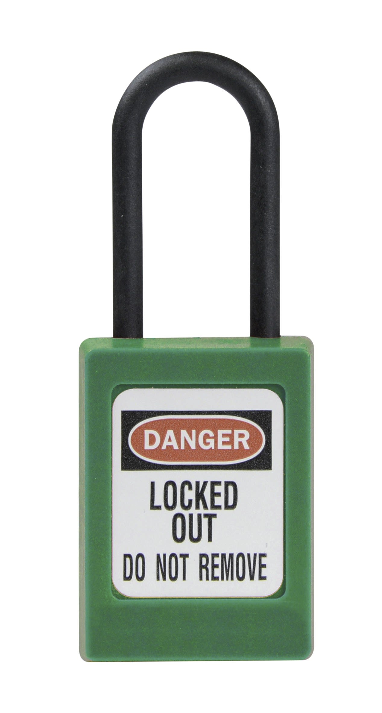 AGI Robur - Cadenas de consignation vert, non conducteur, anse 4.8 mm, clé unique