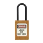 AGI Robur - Cadenas de consignation orange, non conducteur, anse 4.8 mm, clé unique