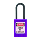 AGI Robur - Cadenas de consignation violet, non conducteur, anse 4.8 mm, clé unique