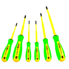 AGI Robur - Coffret de 6 tournevis trimatière isolés 1000V. Isolant SLIM affleurant