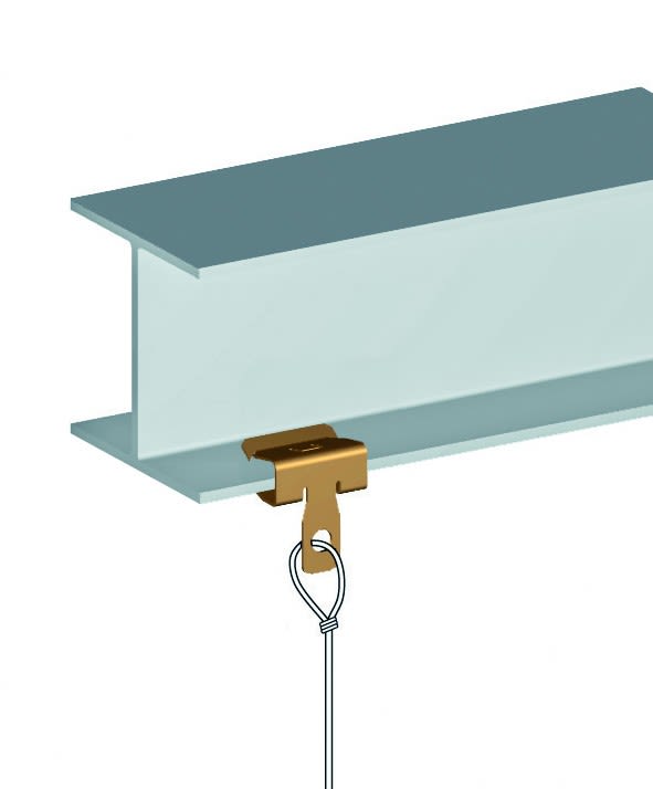 AGI Robur - Attache bord de tôle, capacité plat de 17-20 mm. Par 25 pièces.