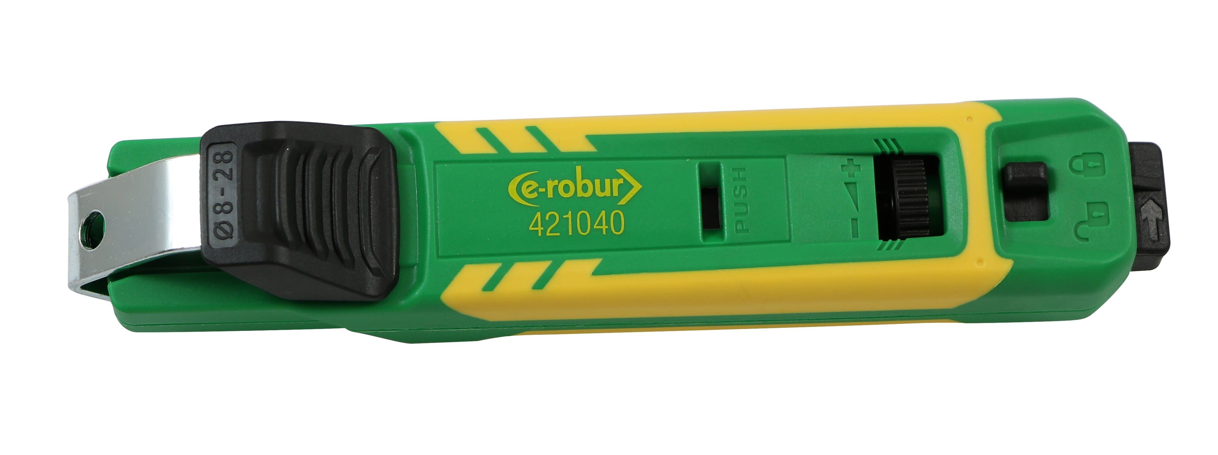 AGI Robur - Dénude-câbles à lame tournante de sécurité. Capacité 8-28mm.