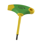 AGI Robur - Clé en T 6 pans mâle 4mm bimatière isolé 1000V pour bornes de disjoncteurs