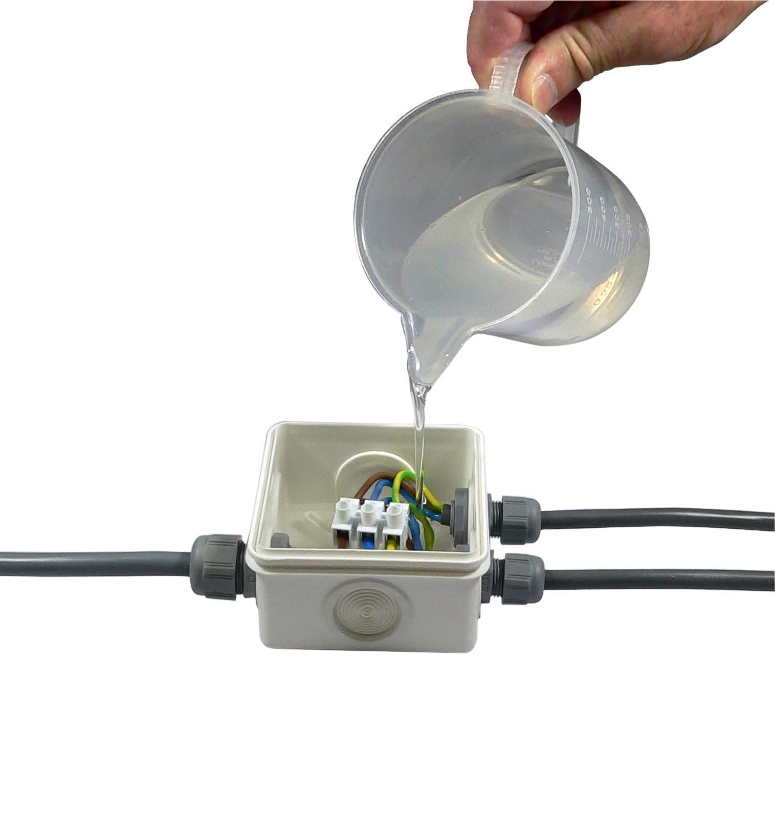 AGI Robur - Gel silicone réaccessible bleu transparent, 0,30 L, en bouteilles