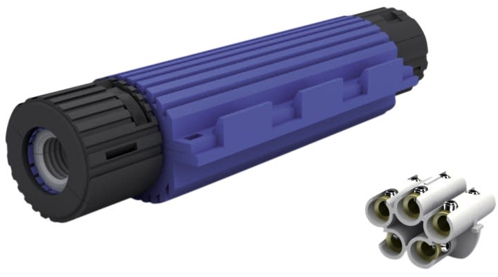 AGI Robur - Boite de jonction 0,6/1kV, IP68, avec gel isolant et connecteurs. 5 P 2,5-10mm²