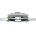 AGI Robur - Bte de jonction et résine PU avec connecteur 5P. Cap. 4 x 4-25mm²