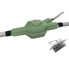 AGI Robur - Boite de dérivation et résine polyuréthane à couler avec séparateur. taille 2