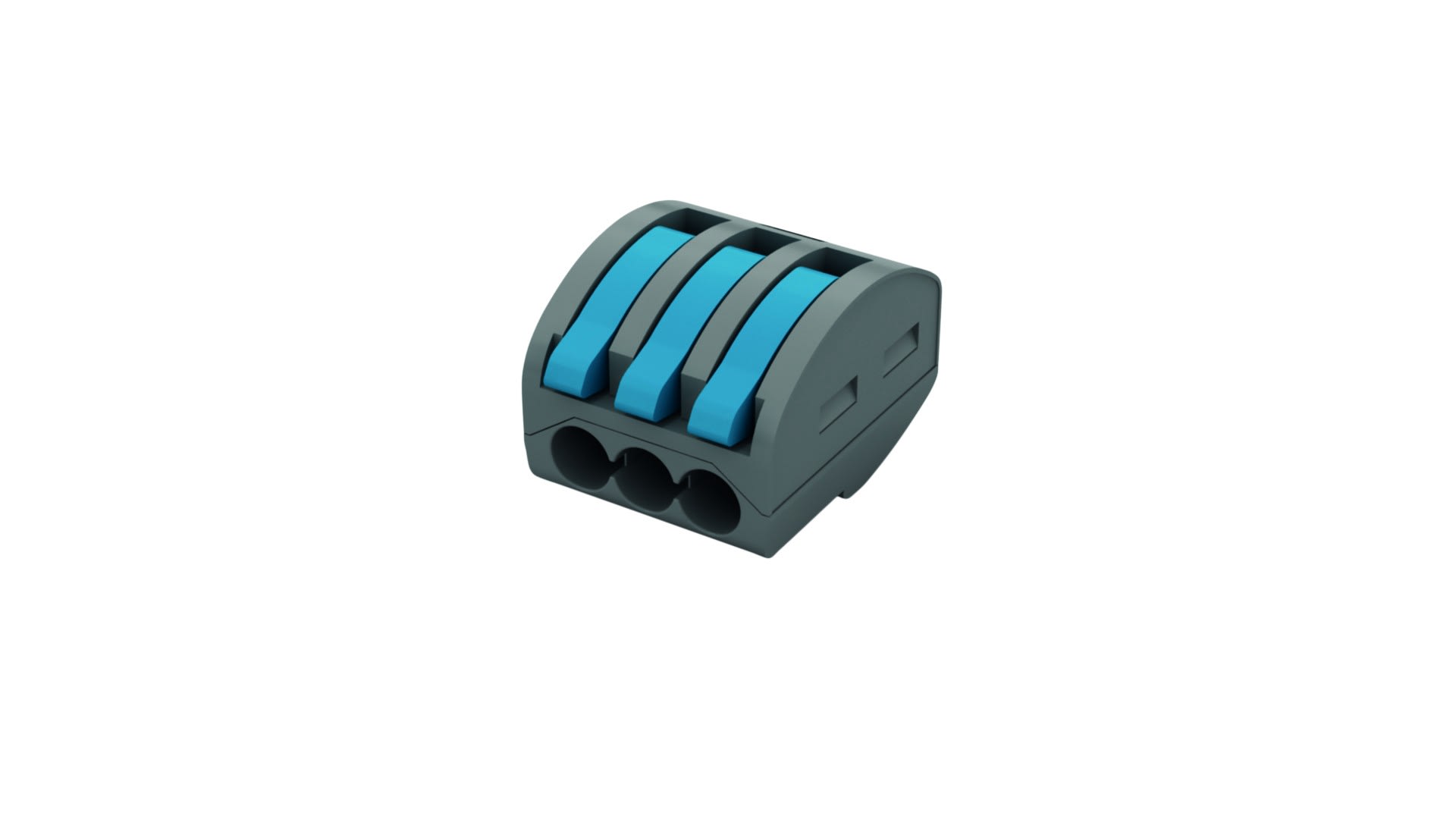 AGI Robur - Connecteur rapide à levier, 32 A, 3 bornes, 0,2 - 4 mm². 5 pièces