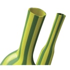 AGI Robur - Gaine thermorétractable, barre de 1 m, rétreint 2:1, diam 4,8/2,4 mm, vert/jaune
