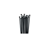 AGI Robur - Collier de frettage polyamide 6.6 noir, 7,5x450 mm, sachet de 100