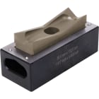 AGI Robur - Emporte-pièce rectangle, hydr. Connecteurs lourds. Pour inox, 46,0X86,0 mm