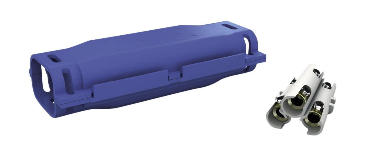 AGI Robur - Boite de jonction 0,6/1kV, IPX8, avec gel isolant et connect. 4 P 1,5-6,0mm²