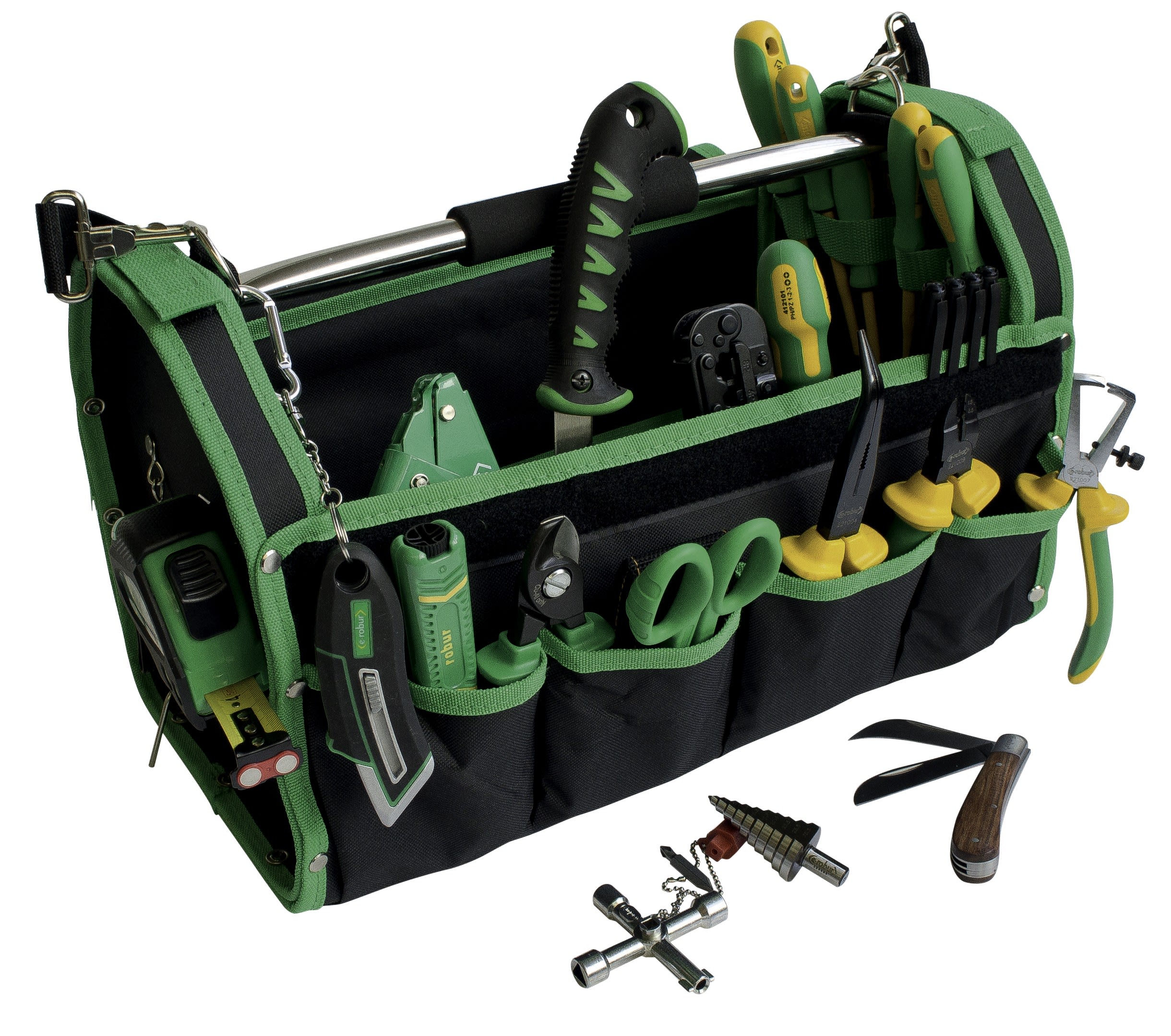 AGI Robur - Composition 22 outils électricien en caisse textile