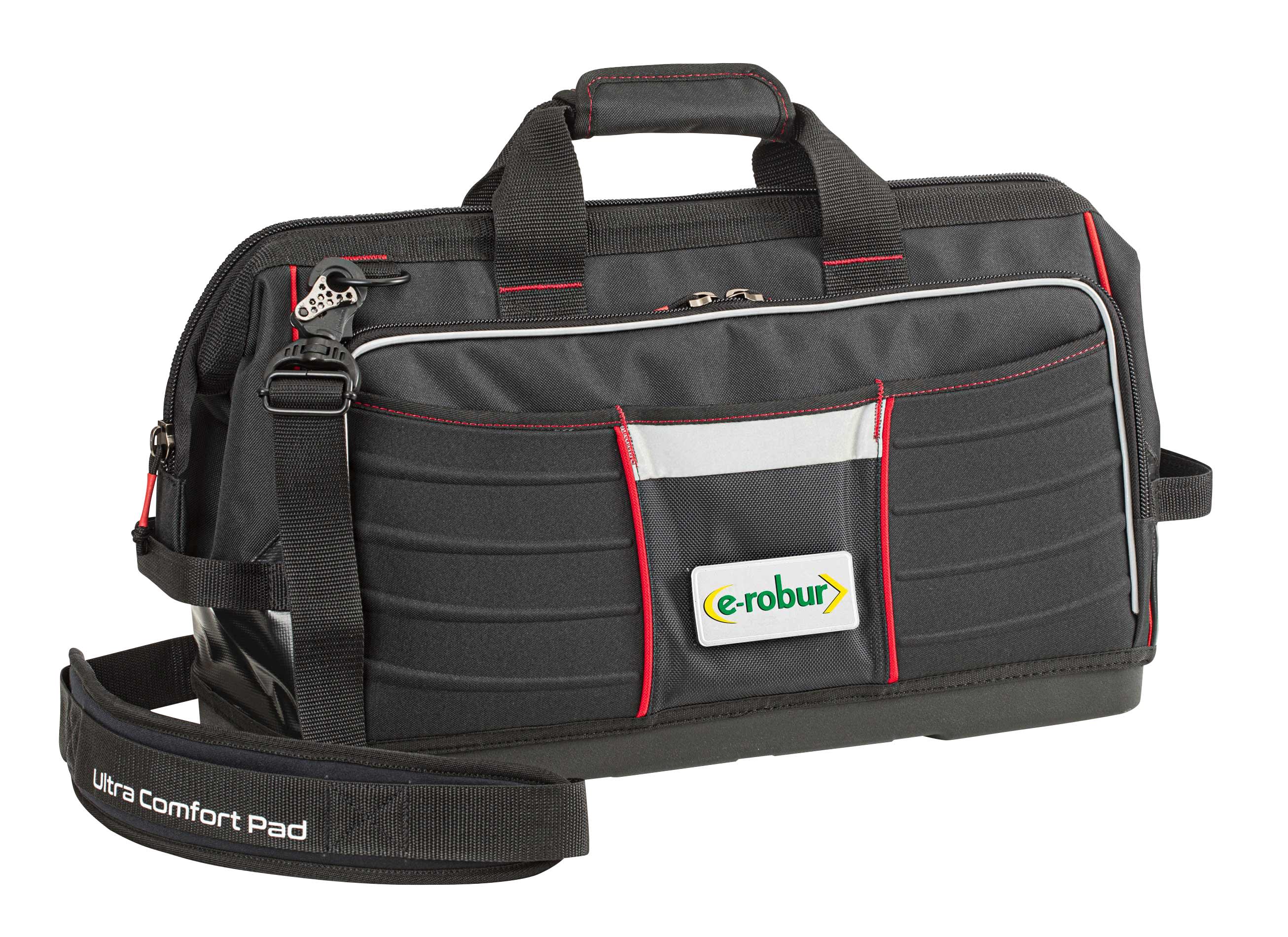 AGI Robur - Sac à outils toile base rigide, 500x230x300 mm