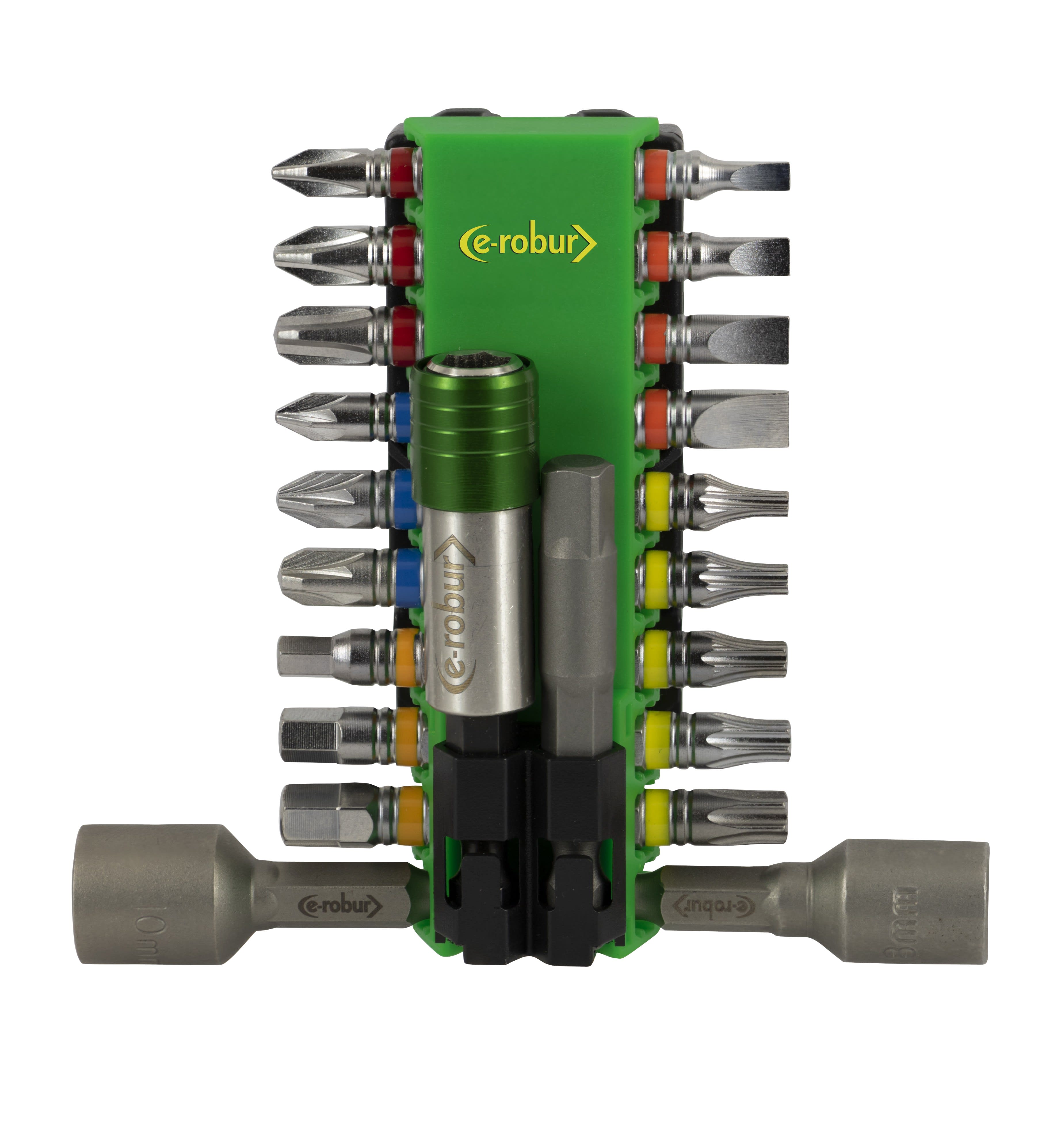 AGI Robur - Composition de 18 embouts 25mm assortis, 2 douilles et porte embout