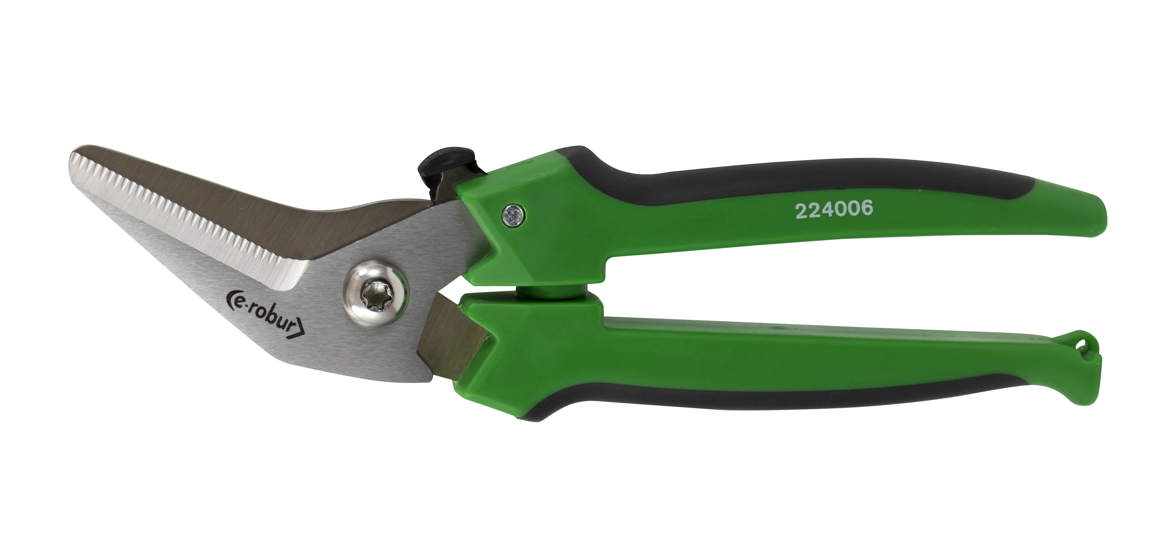 AGI Robur - Ciseaux multi-usages à lames courbées. Manches bimatière