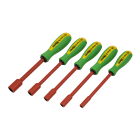 AGI Robur - Kit de 5 tournevis douille emmanchée isolés 1000V, 5-7-8-10-13mm