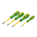 AGI Robur - Kit de 4 tournevis isolés 1000V Torx 10-15-SLIM20-SLIM25