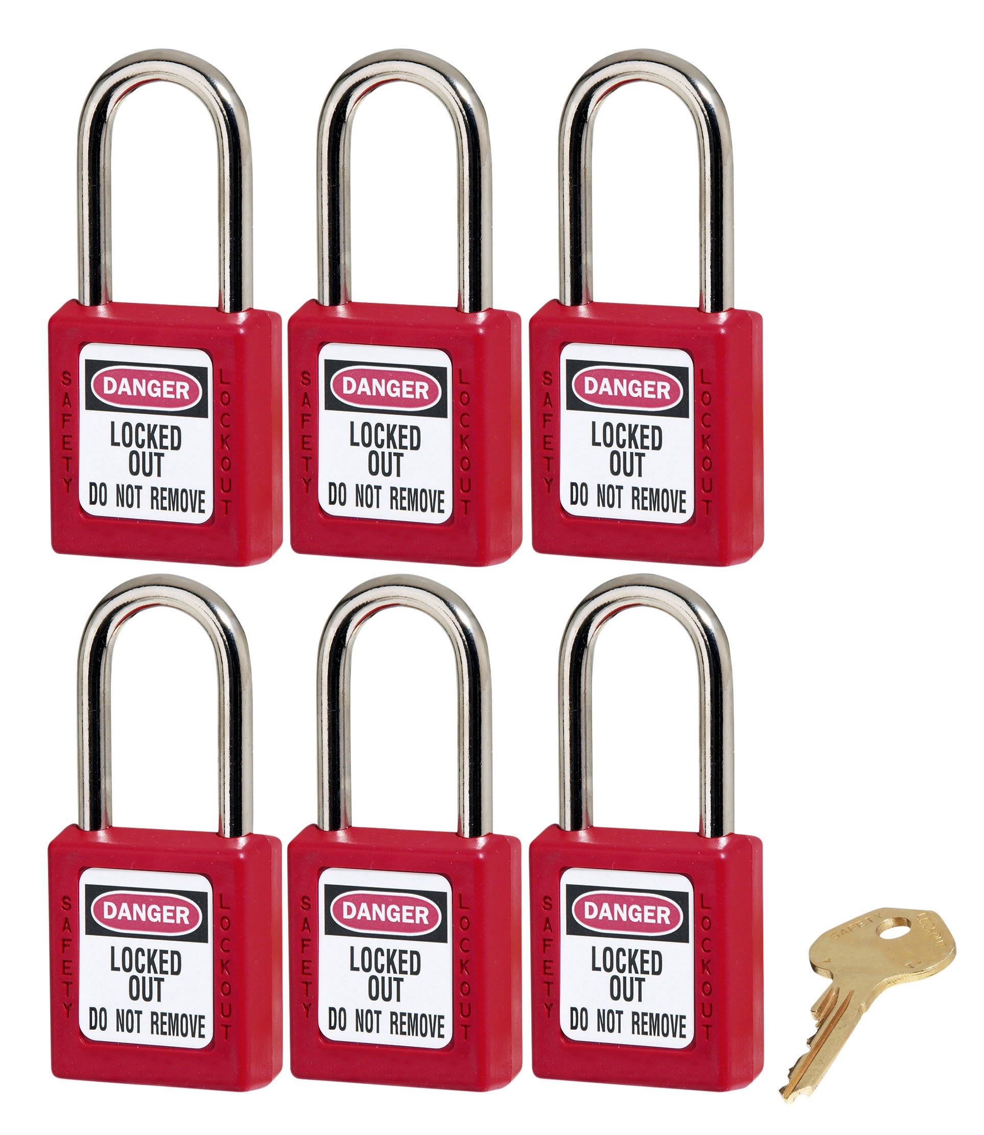 AGI Robur - Kit de consignation, 6 cadenas s'entre-ouvrant