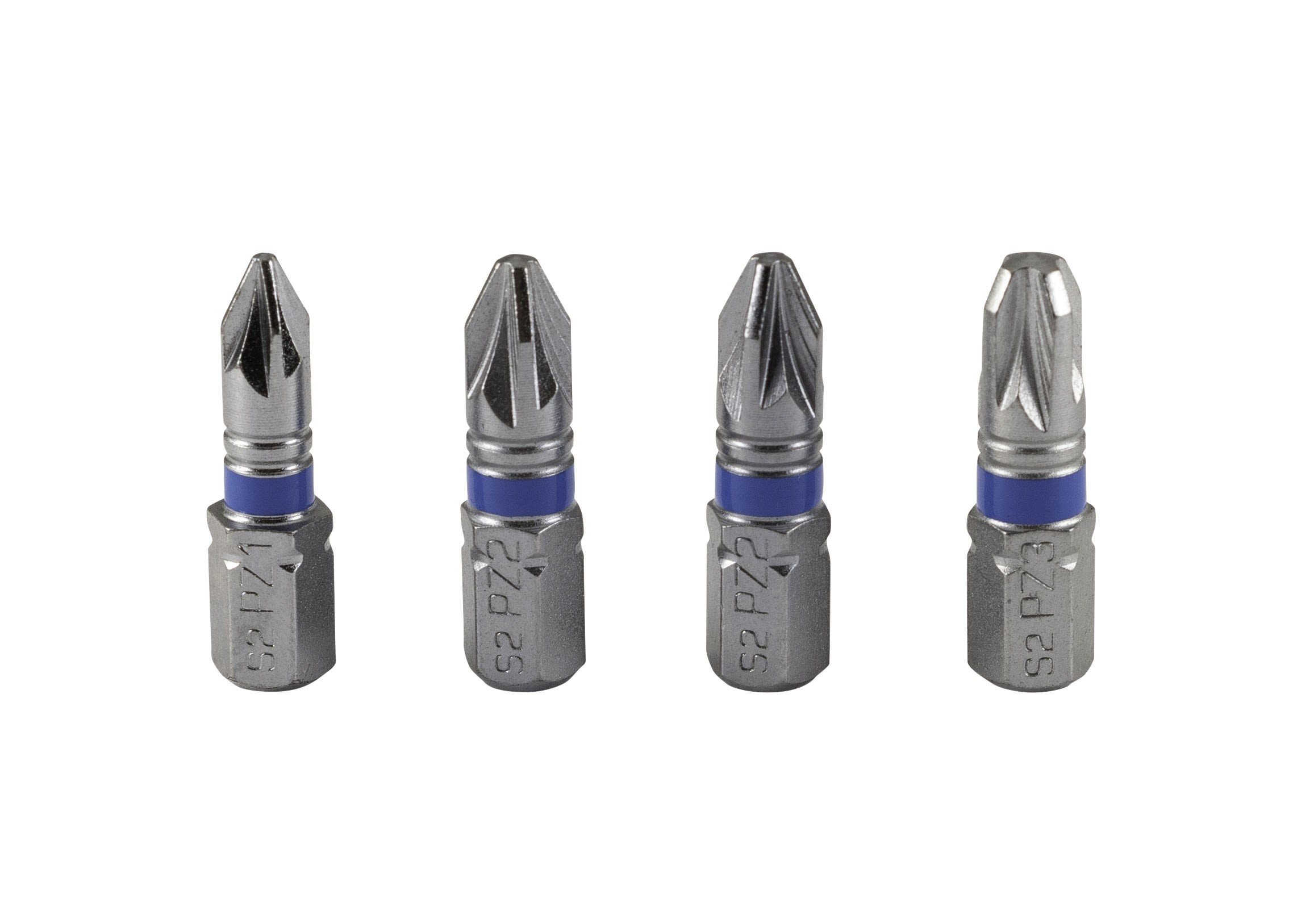 AGI Robur - Boite de 4 embouts de vissage 25mm, PZ1, 2x PZ2, PZ3