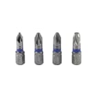 AGI Robur - Boite de 4 embouts de vissage 25mm, PZ1, 2x PZ2, PZ3