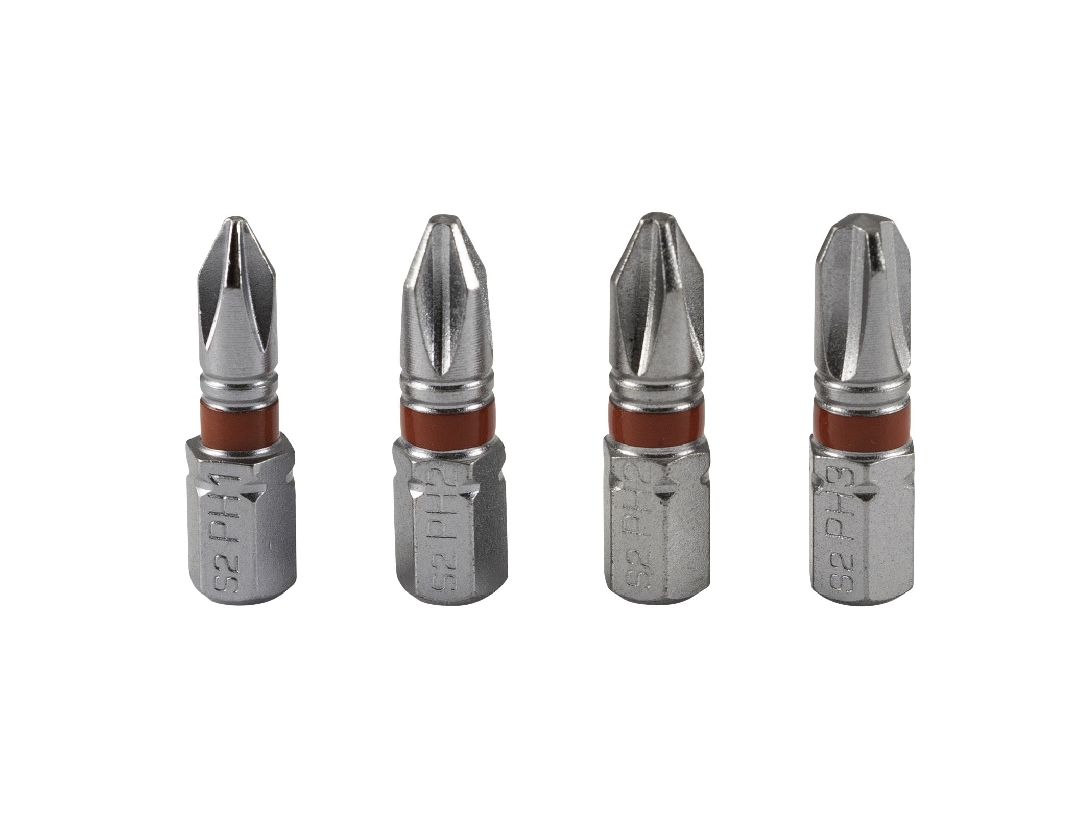 AGI Robur - Boite de 4 embouts de vissage 25mm, PH1, 2x PH2, PH3